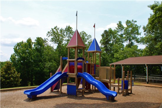 A separate section of the playground