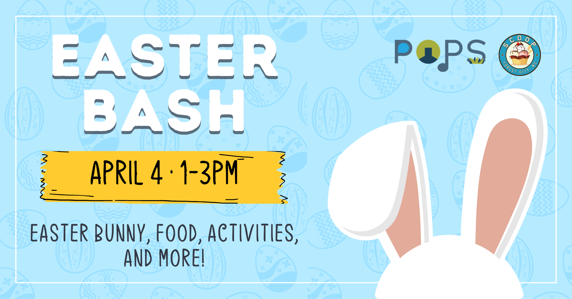 POPS Easter Bash on April 4 from 1-3PM
