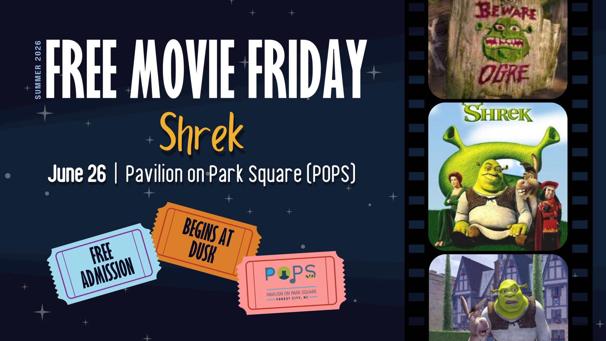 Free Movie Friday (Shrek) on June 26, 2026