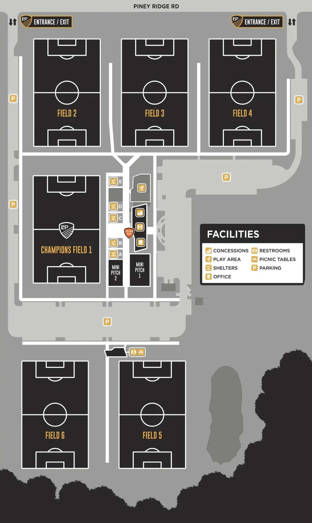 Map of Legacy Soccer Park