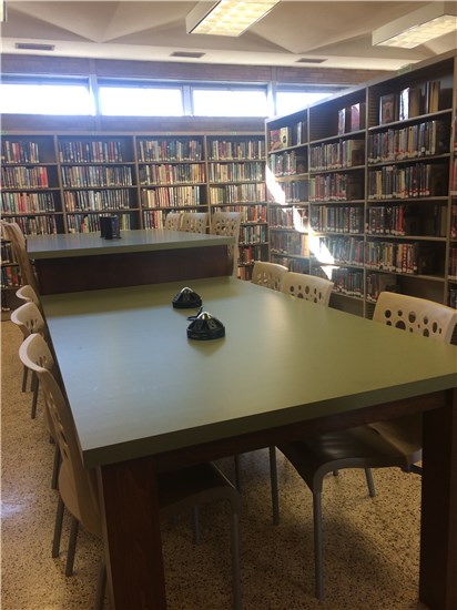 inside the library